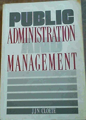 Imagen de archivo de Public administration and management a la venta por WorldofBooks