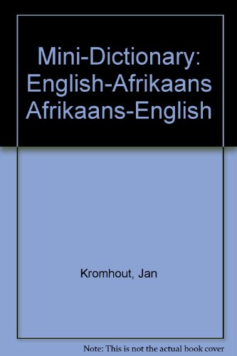 9780627018626: Mini-Dictionary: English-Afrikaans Afrikaans-English