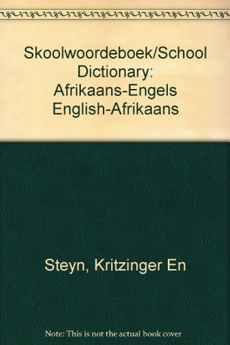 9780627020261: Skoolwoordeboek/School Dictionary: Afrikaans-Engels English-Afrikaans