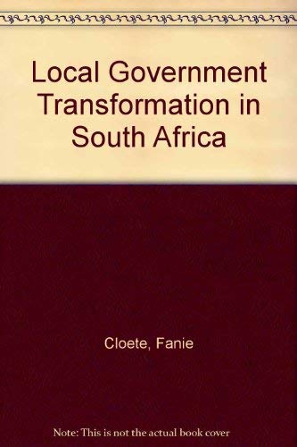 Beispielbild fr Local Government Transformation in South Africa zum Verkauf von Zubal-Books, Since 1961