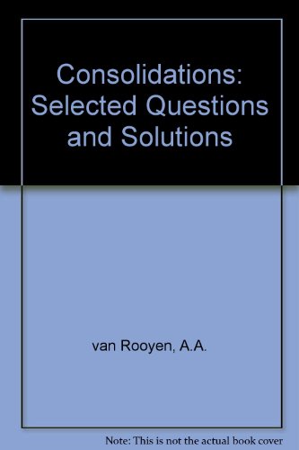 Stock image for Consolidations Selected Questions and Solutions for sale by Chapter 1