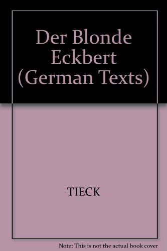 9780631015604: Der Blonde Eckbert (German Texts)