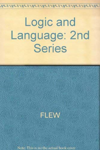 9780631034308: Logic And Language 2nd Series