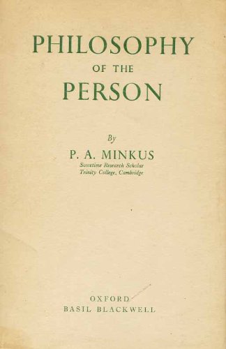 Stock image for Philosophy of the Person for sale by Zubal-Books, Since 1961