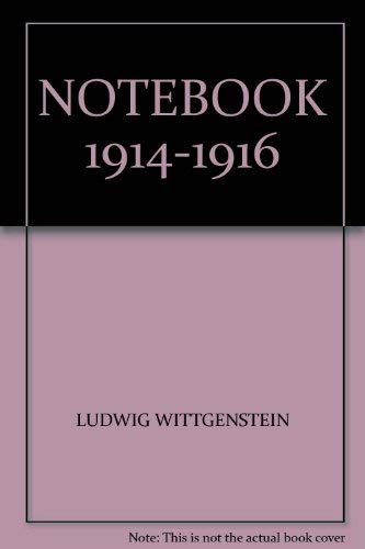 9780631062202: Notebooks, 1914-16