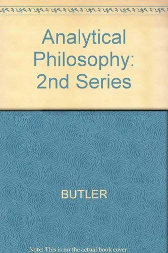 Stock image for ANALYTICAL PHILOSOPHY for sale by Utah Book and Magazine