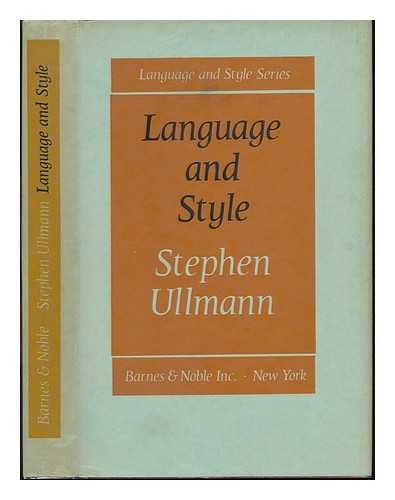 Stock image for Language and Style: Collected Papers of Stephen Ullmann. for sale by Better World Books