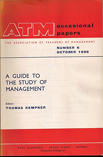 Stock image for A Guide to the Study of Management, for sale by ThriftBooks-Atlanta