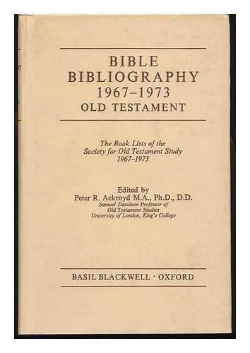 Imagen de archivo de Old Testament: an introduction including the Apocrypha and Pseudepigrapha, and also the works of similar type from Qumran - the history of the formation of the Old Testament [1.5kg overseas postage 20.00 GBP] a la venta por Rosemary Pugh Books
