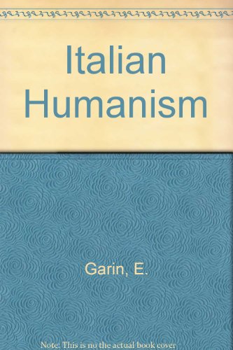 9780631092407: Italian Humanism