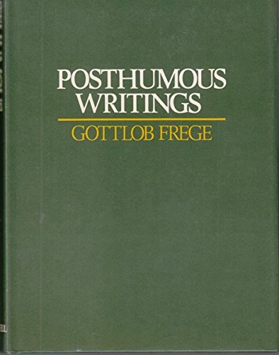 9780631103011: Posthumous Writings