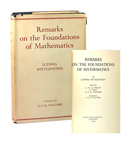 Imagen de archivo de Remarks on the Foundations of Mathematics (Bilingual Edition) (English and German Edition) a la venta por HPB-Red