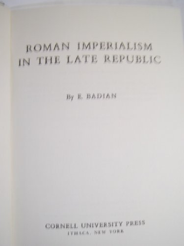 Beispielbild fr Roman Imperialism in the Late Republic zum Verkauf von Anybook.com