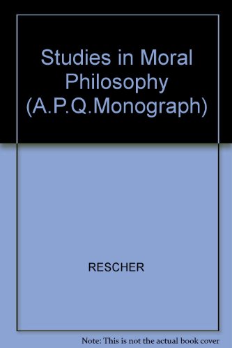 Stock image for Studies in moral philosophy: Essays (American philosophical quarterly monograph series) for sale by Zubal-Books, Since 1961
