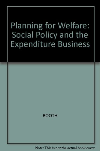 Stock image for Planning for welfare: Social policy and the expenditure process (Aspects of social policy) for sale by dsmbooks