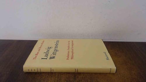 Preliminary studies for the 'Philosophical investigations',: Generally known as the Blue and Brown books (9780631118909) by Wittgenstein, Ludwig