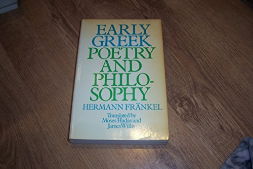 Beispielbild fr Early Greek Poetry and Philosophy zum Verkauf von Atticus Books