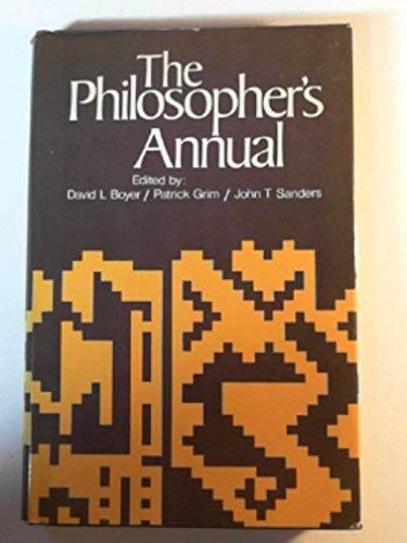 Stock image for The Philosopher's Annual-Volume 2-1979 for sale by GloryBe Books & Ephemera, LLC