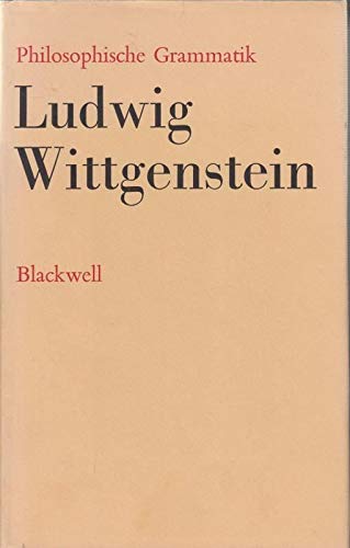 Beispielbild fr Philosophische Grammatik (German Edition) zum Verkauf von FITZ BOOKS AND WAFFLES