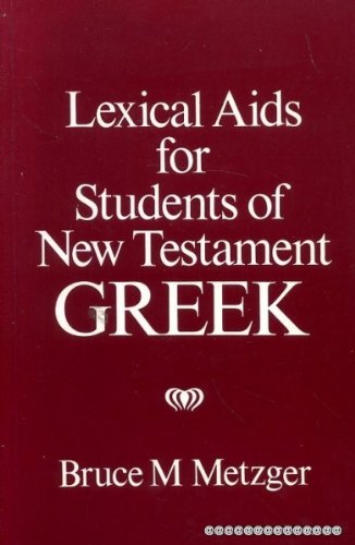 9780631126058: Lexical Aids for Students of New Testament Greek