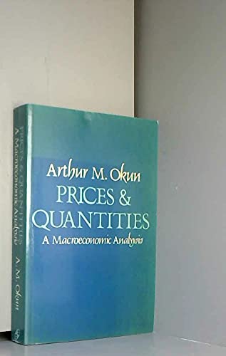 9780631128991: Prices and Quantities: A Macroeconomic Analysis