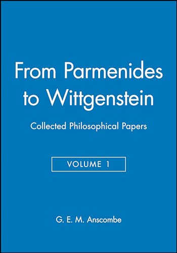 9780631129226: From Parmenides to Wittgenstein, Volume 1: Collected Philosophical Papers