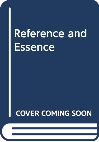 Imagen de archivo de Reference and Essence a la venta por Better World Books