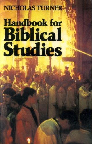 Beispielbild fr Handbook for Biblical Studies zum Verkauf von Reuseabook