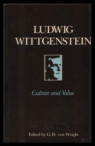 Stock image for Wittgenstein. Culture and Value (German & English Parallel Text) ------- SECOND EDITION for sale by SAVERY BOOKS