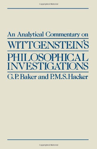 Beispielbild fr An Analytical Commentary on Wittgenstein's Philosophical Investigations zum Verkauf von Alexander Books (ABAC/ILAB)