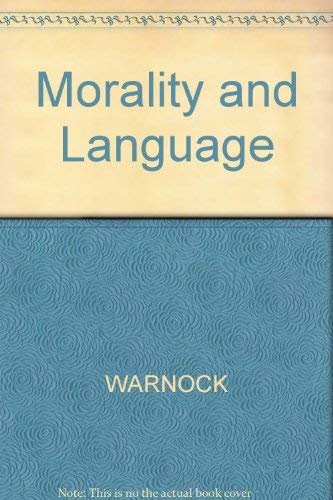 Beispielbild fr Morality and Language. zum Verkauf von Plurabelle Books Ltd