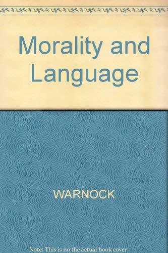 9780631130987: Morality and Language