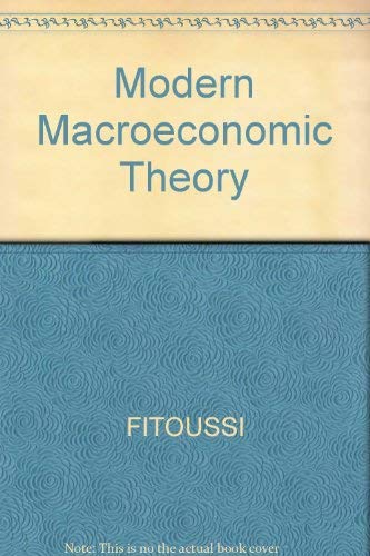 Beispielbild fr Modern Macroeconomic Theory zum Verkauf von medimops