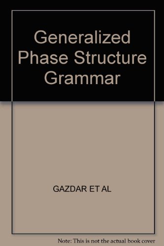 Immagine dell'editore per Generalized Phrase Structure Grammar venduto da Reuseabook