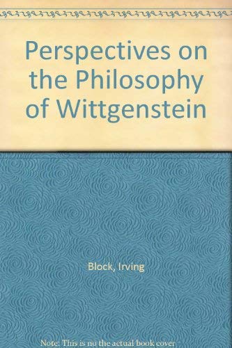 9780631133063: Perspectives On The Philosophy Of Wittgenstein