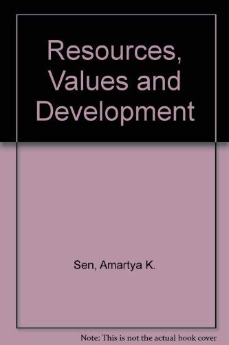 Resources, Values and Development - K. Sen, Amartya