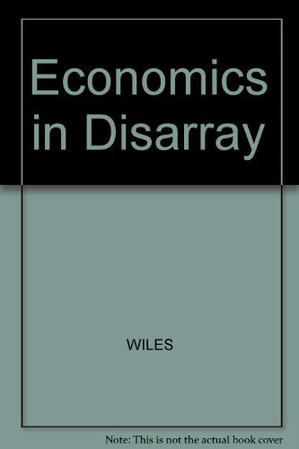 Imagen de archivo de Economics in Disarray a la venta por Zubal-Books, Since 1961