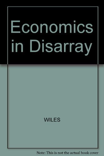 Stock image for Economics in Disarray for sale by Zubal-Books, Since 1961