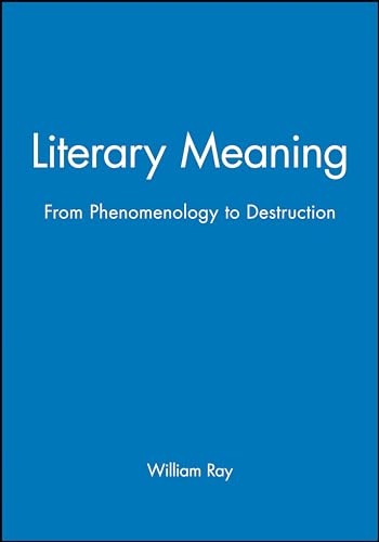 Imagen de archivo de Literary Meaning a la venta por Concordia Books