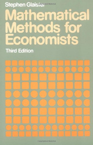 9780631137122: Mathematical Methods for Economists