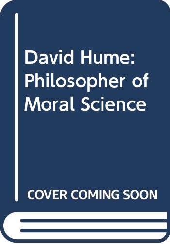 9780631137351: David Hume: Philosopher of Moral Science