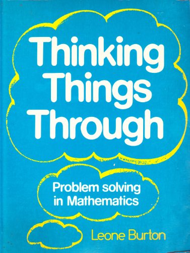 Imagen de archivo de Thinking Things Through: Problem Solving in Mathematics a la venta por WorldofBooks
