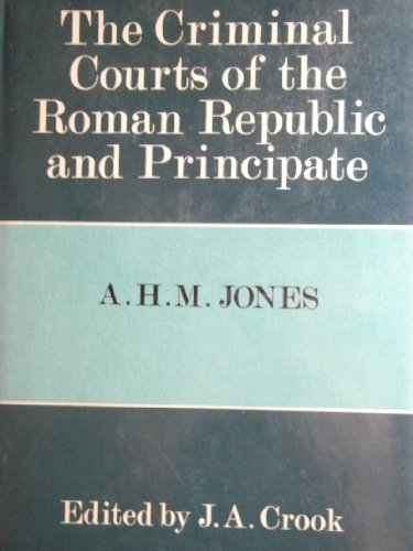 9780631139003: Criminal Courts of the Roman Republic and Principate