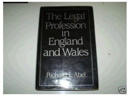 Beispielbild fr The Legal Profession in England and Wales zum Verkauf von Better World Books