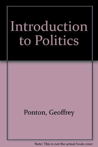 Beispielbild fr Introduction to politics. Ex-Library. zum Verkauf von Yushodo Co., Ltd.
