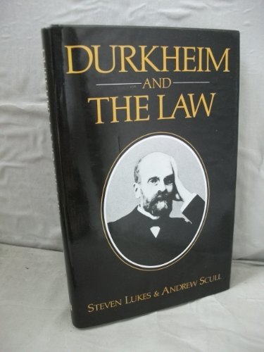 9780631142195: Durkheim And The Law