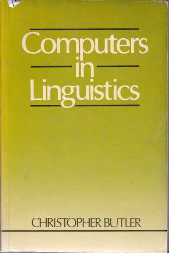 Beispielbild fr Computers in Linguistics zum Verkauf von getbooks GmbH