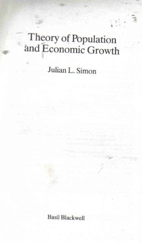 Beispielbild fr Population and Economic Growth Theory zum Verkauf von Better World Books