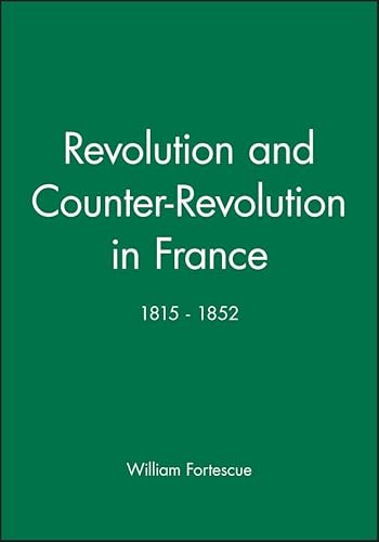 Beispielbild fr Revolution and Counter-Revolution: 1815 - 1852 (Historical Association Studies) zum Verkauf von WorldofBooks