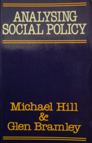 9780631146926: Analysing Social Policy